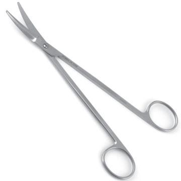 Kaye Face Lift Scissors, Serrated, Curved, 6" (15.2 Cm)